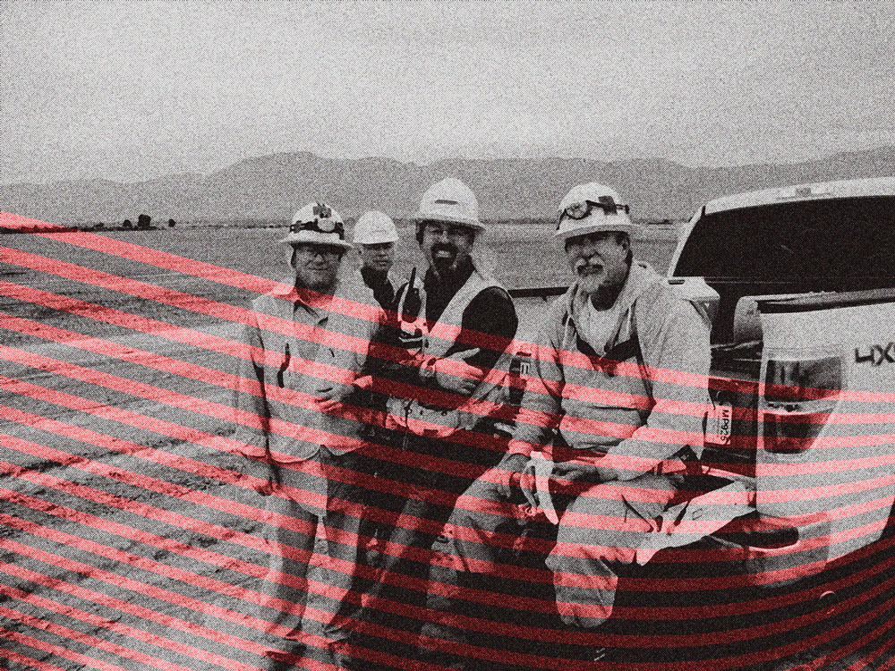 Safe site photo that shows the owner and other people who founded the company