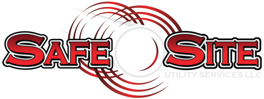 Safe Site Logo in Negative - Red and White