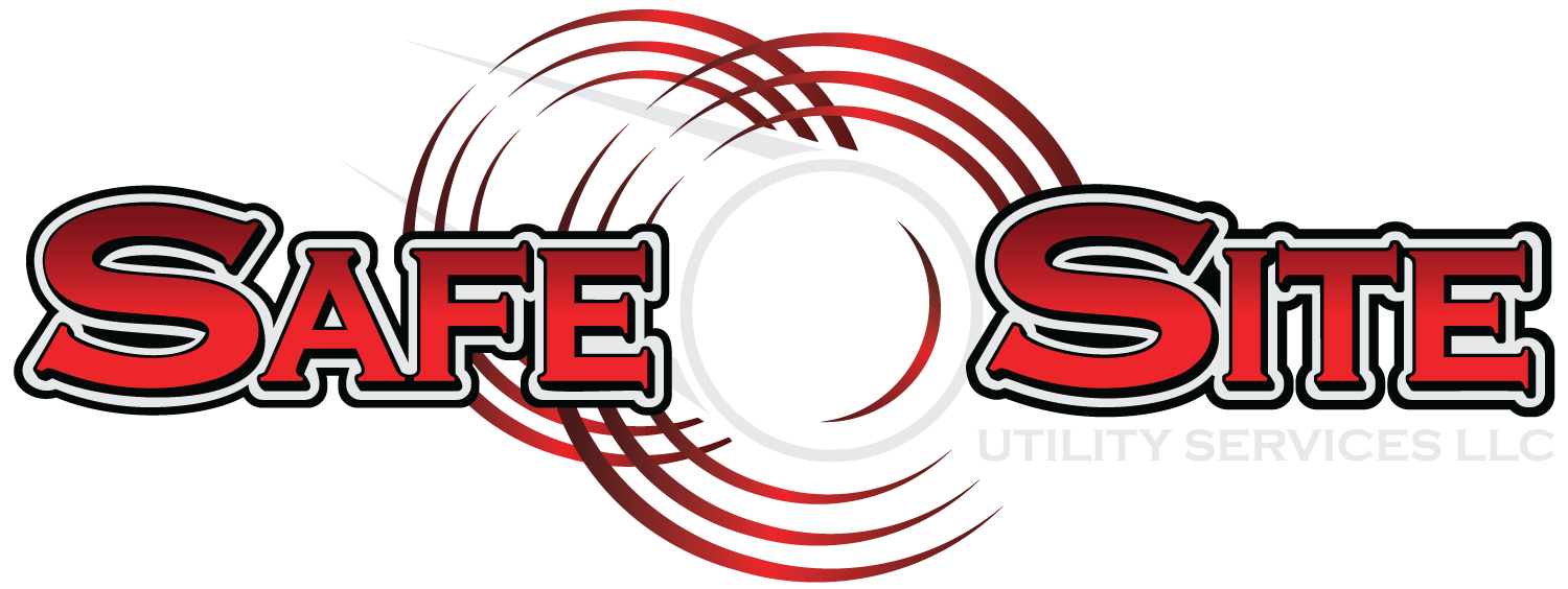 Safe Site Logo in Negative - Red and White